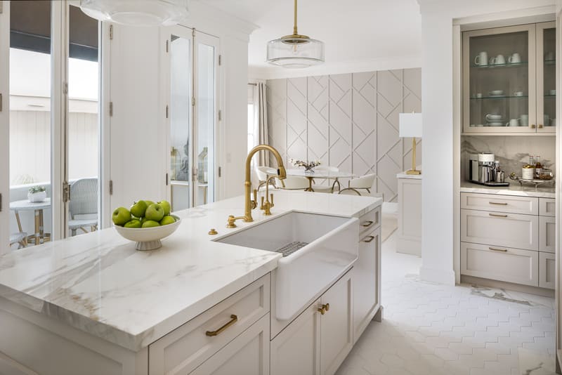 Farmhouse sink and butler’s pantry
